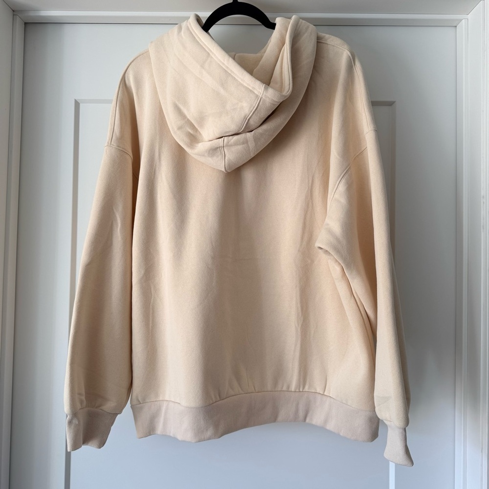 NWT-Trendy Queen Woman’s Beige Oversized Hoodie/Sweatshirt Fleece Pullover Sz XL - Picture 3 of 16